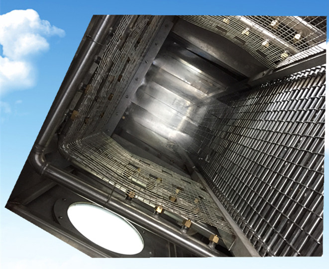金属零件通过式超声波清洗机内部高压喷淋系统