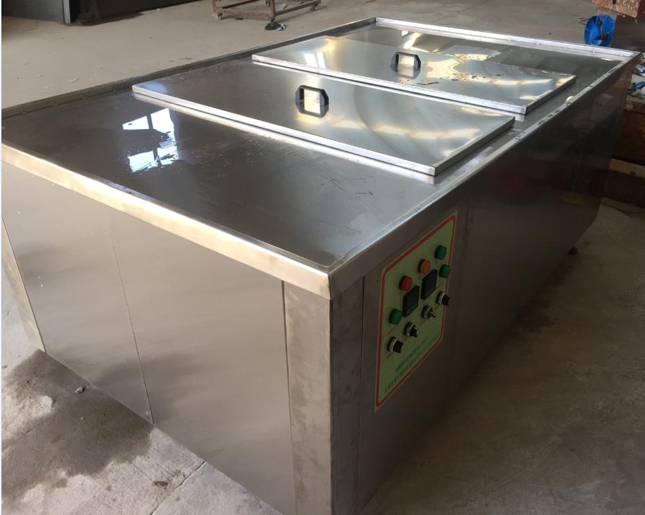 两槽手动铝合金散热器超声波清洗机缸面采用防漏水设计
